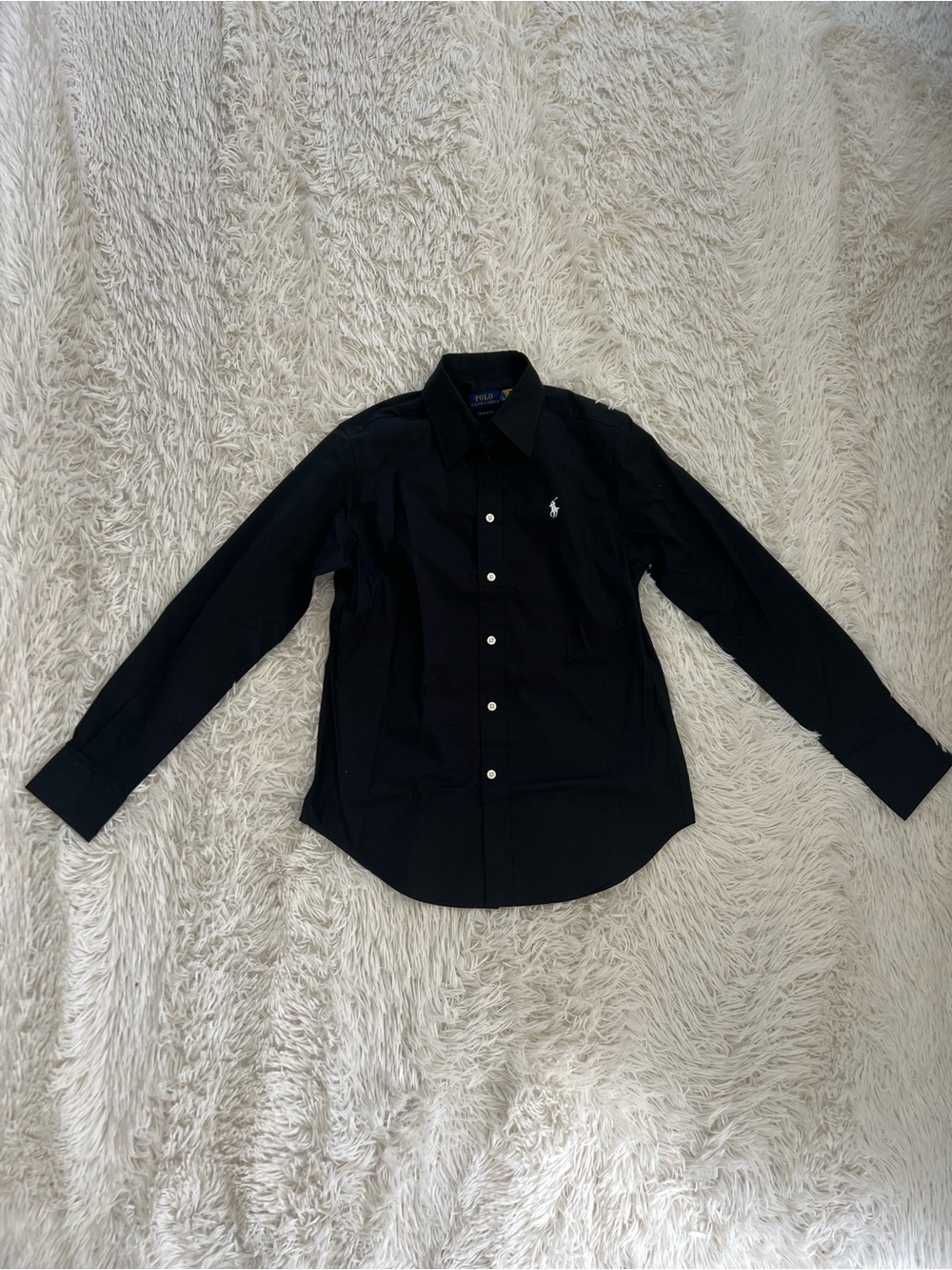 Ralph Lauren Black Long-Sleeve Button-Down Shirt
